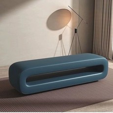 등받이없는쇼파 거실평상 현관벤치 소파 모던 침실 쇼파 벤치 현관 카페, 길이 80x너비 40x높이 45cm, 로열블루