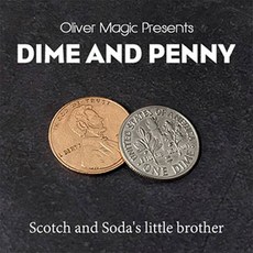 마술 공연 올리버 매직의 Dime and Penny 닫기 트릭 코인 매직 Magia Magie 마술사 소품 액세서리 사라지는 환상 241426