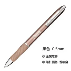 Sharpie S-Gel 젤 펜 파인 포인트 0.5mm 검정색 잉크 고무 그립 얼룩 없음 블리드 기술이 없는 사무용품, 03 12pcs, 05 black ink goldhold, 1개