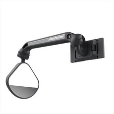 마그네틱 장착 탈착식 미러 경량 가벼운 야간 조명 광각, 1개, 블랙