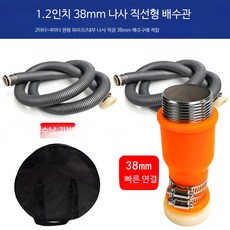 캠핑카 오수 배출구 빗물받이 배수관 개조용품 하수관 액세서리 가이드용품, 1개, 1.2인치 직선 나사+원형튜브 38mm