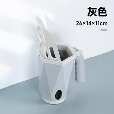 一體式貓砂鏟套裝, 灰色, 1個