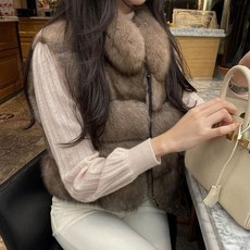 겨울조끼 가을 겨울 한 세이블 재킷 모피 직업 가족 여성 부유 사교계 조끼