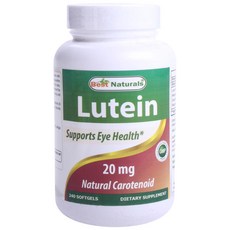 Best Naturals 葉黃素保健膠囊 20mg, 1罐, 240顆