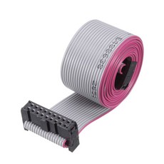 UXCELL IDC 와이어 플랫 리본 케이블 핀 FC 피치 /FC 길이 A-타입 40 1M 커넥터 그레이 2.54MM, 핀 18개