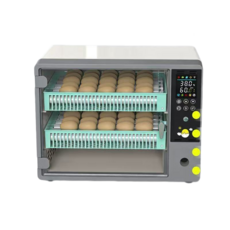 全自動孵蛋器 24枚小型家用智能孵化機 溫濕雙線 觸摸面板 靜音孵化 蘆丁雞柯爾鴨鸚鵡鵪鶉適用, 24枚智臻款（110V單電）