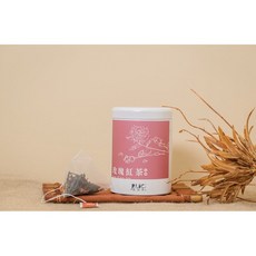 PLIC! 采茶趣 玫瑰紅茶 原葉立體茶包 玫瑰花瓣 小葉種紅茶 10入珍珠白鐵罐裝, 1個, 茶包10入-珍珠白鐵罐裝