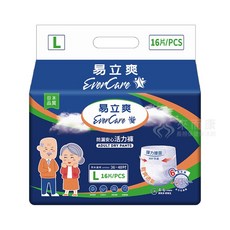 EverCare 易立爽 L號 防袪濕安心活力褲, 8個, 16片