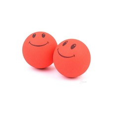 강아지 고양이 원형 공 장난감 애묘용품 원형볼 애완용공, 2P 스마일