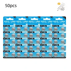 시계 계산기 자동차 키 원격 단추 코인 셀용 알카라인 배터리 AG13 LR44 A76 357 LR1154 1.55V, 04 50pcs