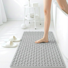 우디밸리 논슬립 욕실 미끄럼 방지 매트, 1개, 소프트 그레이