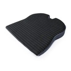 무릎방석공부방석명상용 자동차 웨지 시트 쿠션 운전석 사무실 의자 휠체어 메모리 폼 정형 외과 지원 및 통증 완화, 50x43x7.5cm, Black