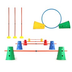 강아지 허들 어질리티 시즌2 훈련용품 점프운동 위브폴 원형링, 1개, 시즌2 블루