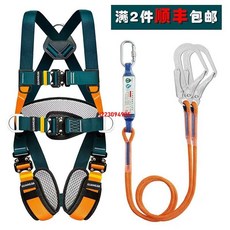 台灣出貨 國標五點式防墜落安全帶 高空作業建築墜落保險帶 歐式, 1個, 廣佳五點式全插扣,GJ子母扣款無配繩