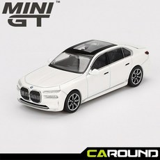 미니지티(819) 1:64 BMW i7 xDrive60 - 미네랄 화이트, 1개, 819