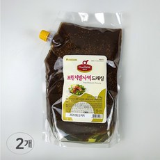 토끼상회 쉐프원 프렌치 발사믹 드레싱 2kg, 2개