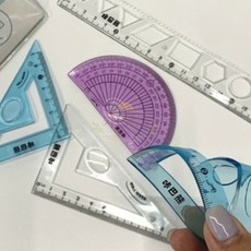 가온로그 구부러지는 삼각자 4종 세트 각도자