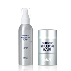 [공식정품] 슈퍼밀리언헤어 흑채+전용미스트, 검정색 Black, 1개