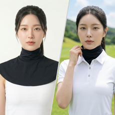 여름목토시 쿨 넥워머 여름용 목토시 자외선차단 골프 스포츠 멀티스카프 버프, 블랙, 1개