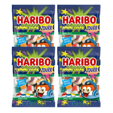 하리보 사운드큐브 사우어 젤리, 80g, 4개