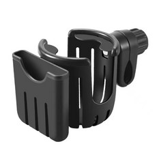 2in1 유모차컵거치대 음료수 휴대폰 컵 스마트폰홀더, 옐로우, 1개