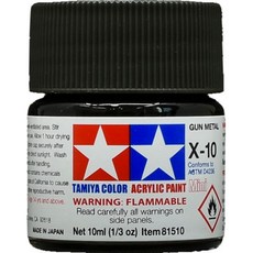 타미야 타미야 81510 도료 아크릴 컬러 미니 X-10 건 메탈 X-10 GUN METAL, 타미야 타미야 81510 도료 아크릴 컬러 미니 X-1