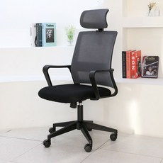 모닝글로리 M301 프리미엄 학생 사무용 넓고 편안한 메쉬 의자, 블랙