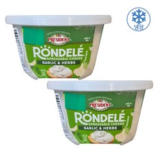 프레지덩 RONDELE 론델레 갈릭&허브 스프레드 미국산, 2개, 226g