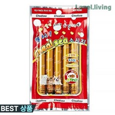 로넬리빙 첼시 프리미엄 고양이 강아지 닭가슴살 소세지 간식 5p
