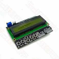 祥昌電子 1602 LCD 字符擴展模組 藍/黃螢幕 16x2字, 黃螢幕