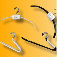 마르카 무자국 논슬립 바지걸이 / 논슬립 옷걸이 세트, 논슬립 니트 옷걸이, 5개, 화이트