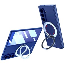 HTYYC 갤럭시 Z 폴드7 케이스 무선 충전 기능 magsafe 360도 각도 조절이 거치대 케이스