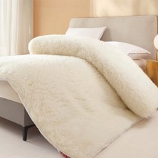 호주 울 매트 양모 바닥 토퍼 패드 이불 매트리스 1인, 1_호주산양모200x220cm, A_호주산양모80x200cm