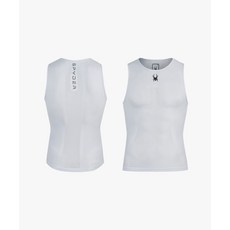 스파이더 SPYDER 남성 사이클 심리스 슬리브리스 탑 SPJPCNSL501MWHT