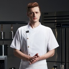 알속 키친칼라 남녀공용 반팔 조리복 상의