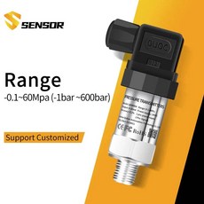 물오일 연료 가스 공기 압력 트랜스미터 G14 24V 4-20mA 0-10V 0-600bar 옵션 스테인레스 변환기 센서, 07 0.5-4.5VOut 5V Power, 01 CHINA, 03 0-600bar, 1개