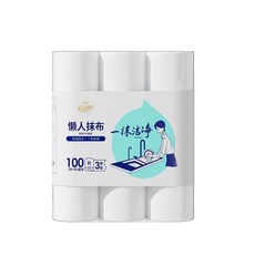 立哪 懶人抹布 乾溼兩用 不易粘油 秒吸水, 1個, 50撕