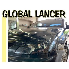 傑暘國際車身部品 三菱 GLOBAL LANCER 03-05年 IO 黑框藍鑽大燈 單顆販售，提升夜間照明與行車安全, 1個, 左邊(駕駛座)