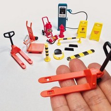 도로 모형 미니어쳐 자동차 주차 소방 주유소 충전소 핸드카트 안전 교육 교통 시설 세트, D 핸드카