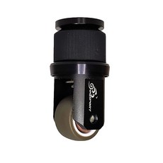 접이식 자전거 시트포스트 마운트 회전 캐스터 휠 접이식 자전거 액세서리, 블랙이에요., 1개