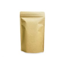 12oz鋁箔立體夾鏈袋 (17x26.5cm) - 食品級烘焙包裝袋, 牛皮色, 300個