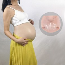 체험복 산모 체험 가짜배 실리콘 모형 만삭소품 복대