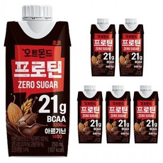 오트몬드 프로틴 제로슈거 초코 250ml 6팩, 1개, 1g
