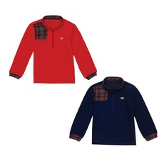 콜핑 키즈 남아동 경량 플리스 등산 긴팔 반집업 티셔츠 1504TK464B