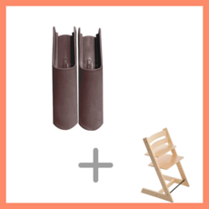 유아 트립트랩 하이체어 의자 베이비 체어 아기 원목 체어, 쓰러짐방지 : 웜브라운