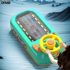 QRU 賽車闖關大冒險遊戲機3-6-12歲男孩女孩益智兒童玩具, 1個, 661-8綠色賽車大冒險【標配版】