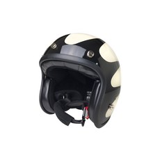 EVO 3/4罩 安全帽 復古帽 飛鏢 防水長鏡片, 象牙白,TA502(57-60cm)