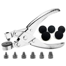 가죽 구멍 뚫는 도구 크기 헤비 듀티 벨트 펀치, 1개, 1. Silver