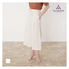 배색 스티치 큐롯 팬츠VVCDL3M3211 598336, IVORY(02) 079