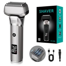 往復式剃鬚刀五刀頭全身防水智能數顯長續航浮動男士刮鬍刀電動